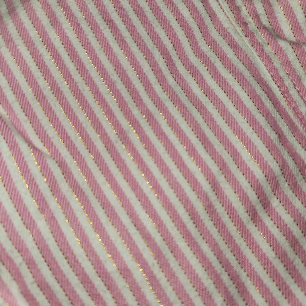 Y2k Vtg Victoria's Secret PINK Ski Bunnies Stripe Pajama Pants Pink Gold Women L - Picture 13 of 13